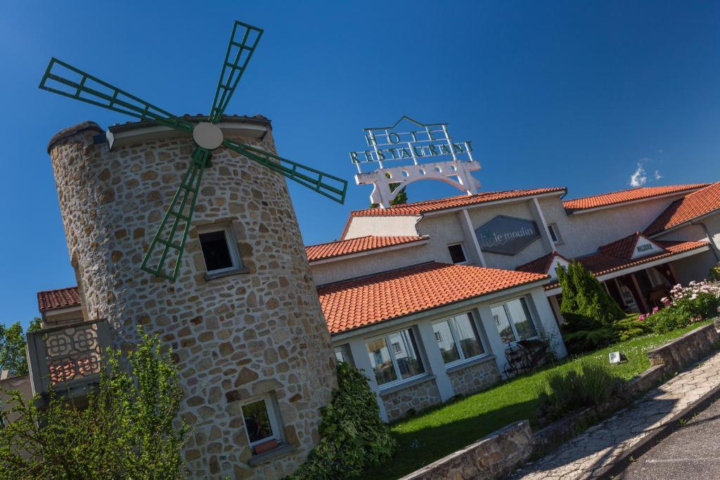 Logis Hotel Le Moulin Des Gardelles Riom Exterior foto